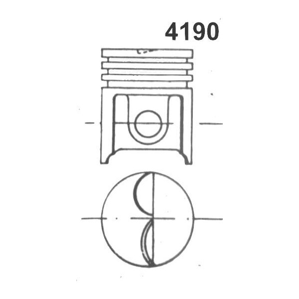 Pistone FIAT RITMO 75cv 1489cc - Motoricambi Shop