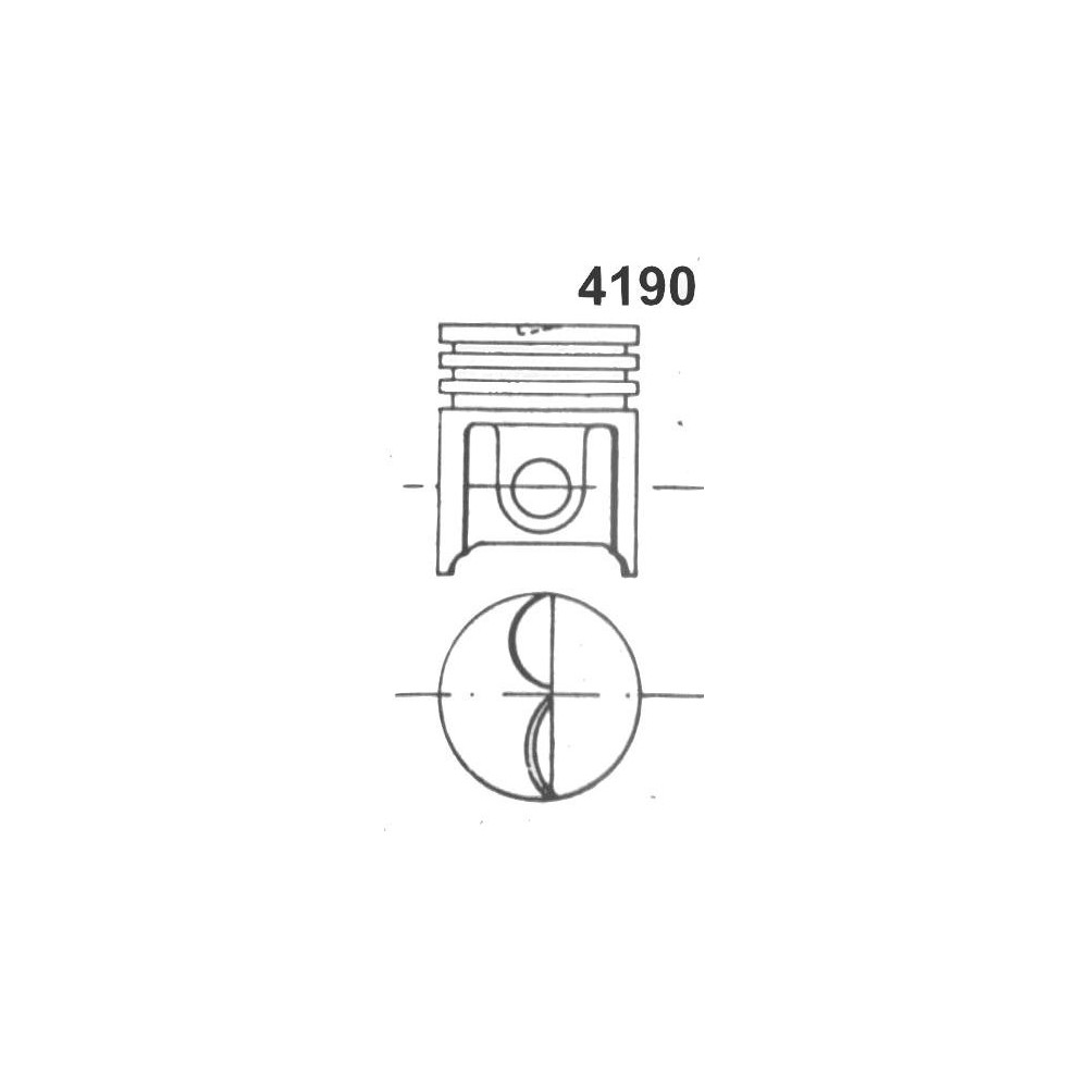 Pistone FIAT RITMO 75cv 1489cc - Motoricambi Shop