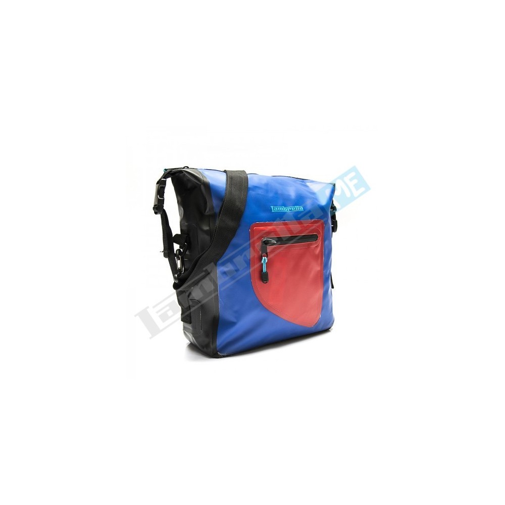 BORSA MESSENGER LAMBRETTA WATERPROOF - BLU/ROSSO - Motoricambi