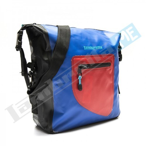 BORSA MESSENGER LAMBRETTA WATERPROOF - BLU/ROSSO - Motoricambi