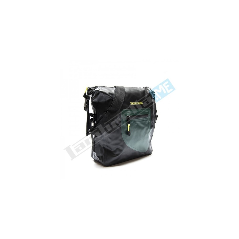 BORSA MESSENGER LAMBRETTA WATERPROOF - NERO/VERDE - Motoricambi