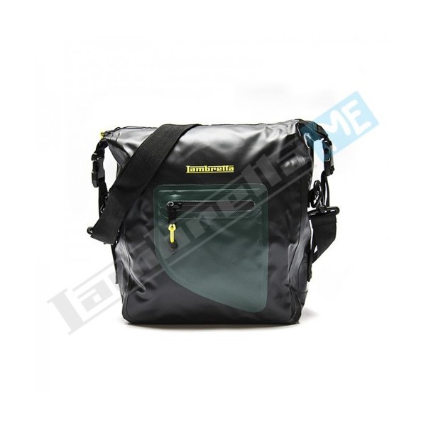 BORSA MESSENGER LAMBRETTA WATERPROOF - NERO/VERDE - Motoricambi