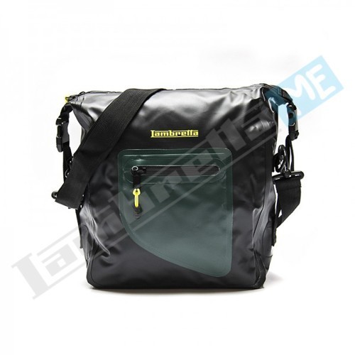 BORSA MESSENGER LAMBRETTA WATERPROOF - NERO/VERDE - Motoricambi