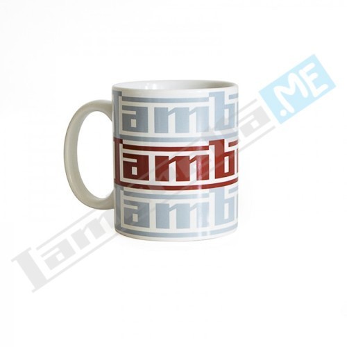 TAZZA LAMBRETTA LOGO - BIANCA - Motoricambi Shop