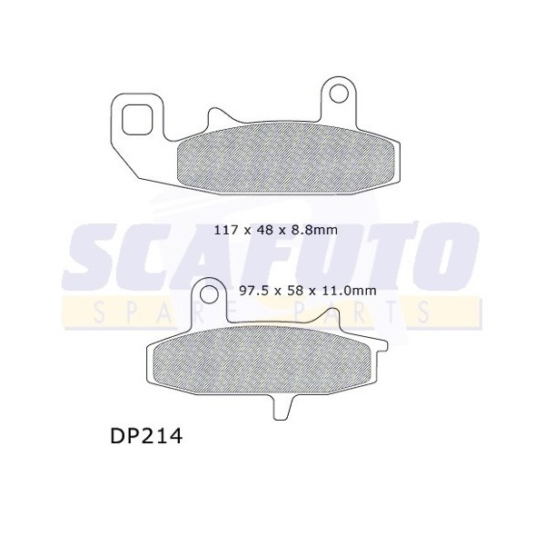 Pastiglia freno SUZUKI DP 214 Ant - Motoricambi Shop