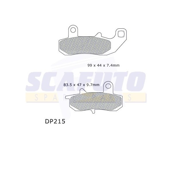 Pastiglia freno SUZUKI DP 215 Post.