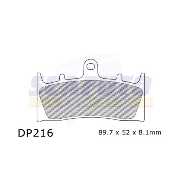 Pastiglia freno KAWASAKI-SUZUKI DP216 Ant.