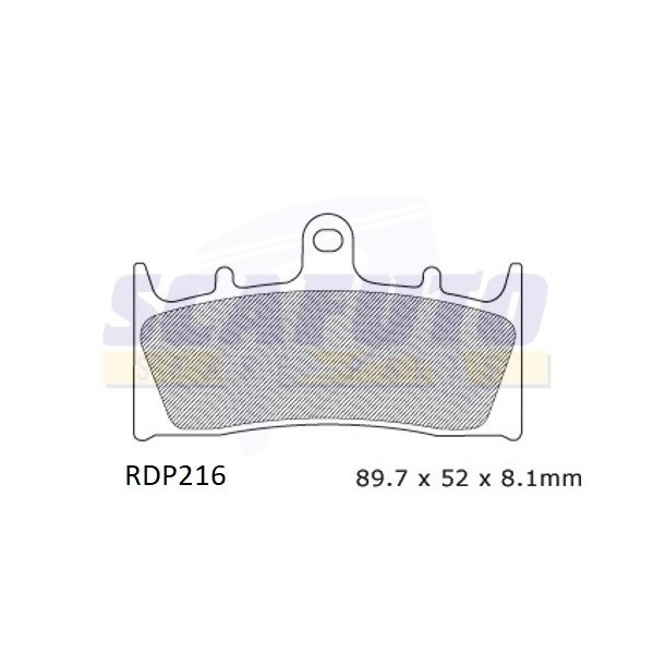 Pastiglia freno KAWASAKI-SUZUKI RDP216 Ant.