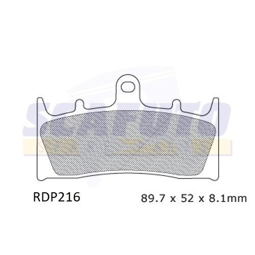 Pastiglia freno KAWASAKI-SUZUKI RDP216 Ant.