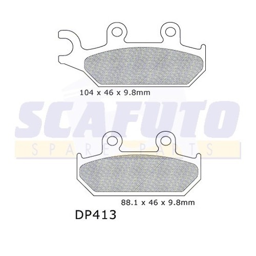 Pastiglia freno YAMAHA DP413 Ant.