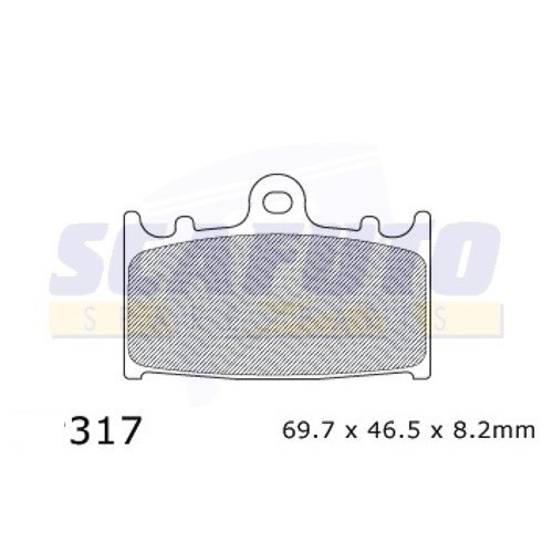 Pastiglia freno KAWASAKI-SUZUKI SDP317 Ant.