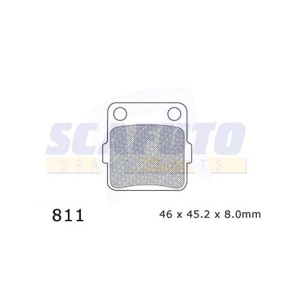 Pastiglia freno HONDA/KAWASAKI/SUZUKI/YAMAHA SDP811 Ant.