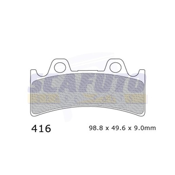 Pastiglia freno TRIUMP-YAMAHA DP416 Ant.