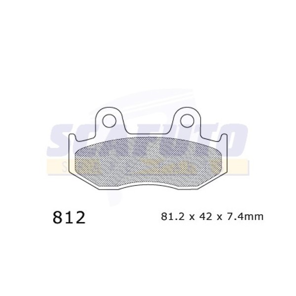 Pastiglia freno HONDA DP812 Ant.
