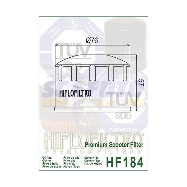 Filtro olio HIFLO Scooter 400/500cc 4 tempi vari modelli -