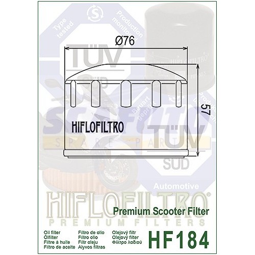 Filtro olio HIFLO Scooter 400/500cc 4 tempi vari modelli -