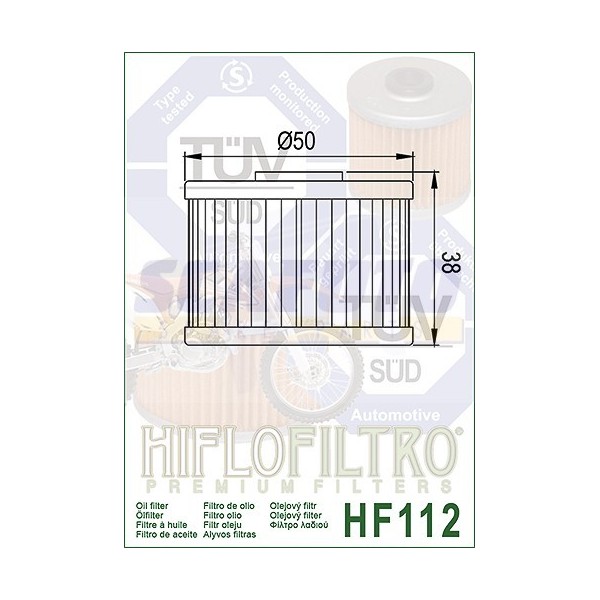 Filtro olio HIFLO 4 tempi vari modelli - Motoricambi Shop